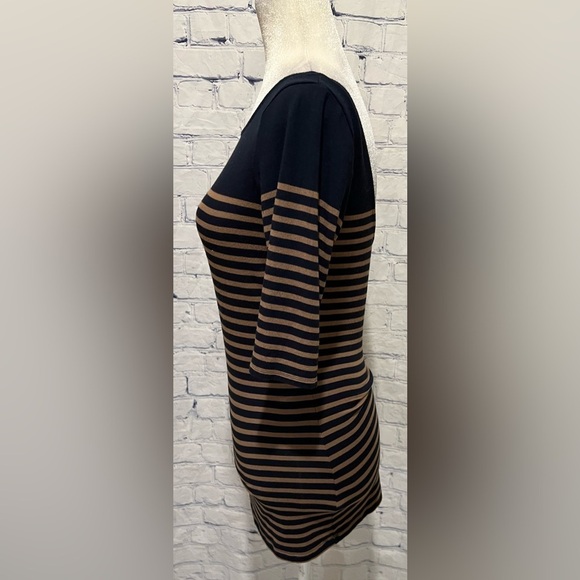 Club Monaco Stretchy striped 3/4 sleeves shirt Size Small - Picture 3 of 6